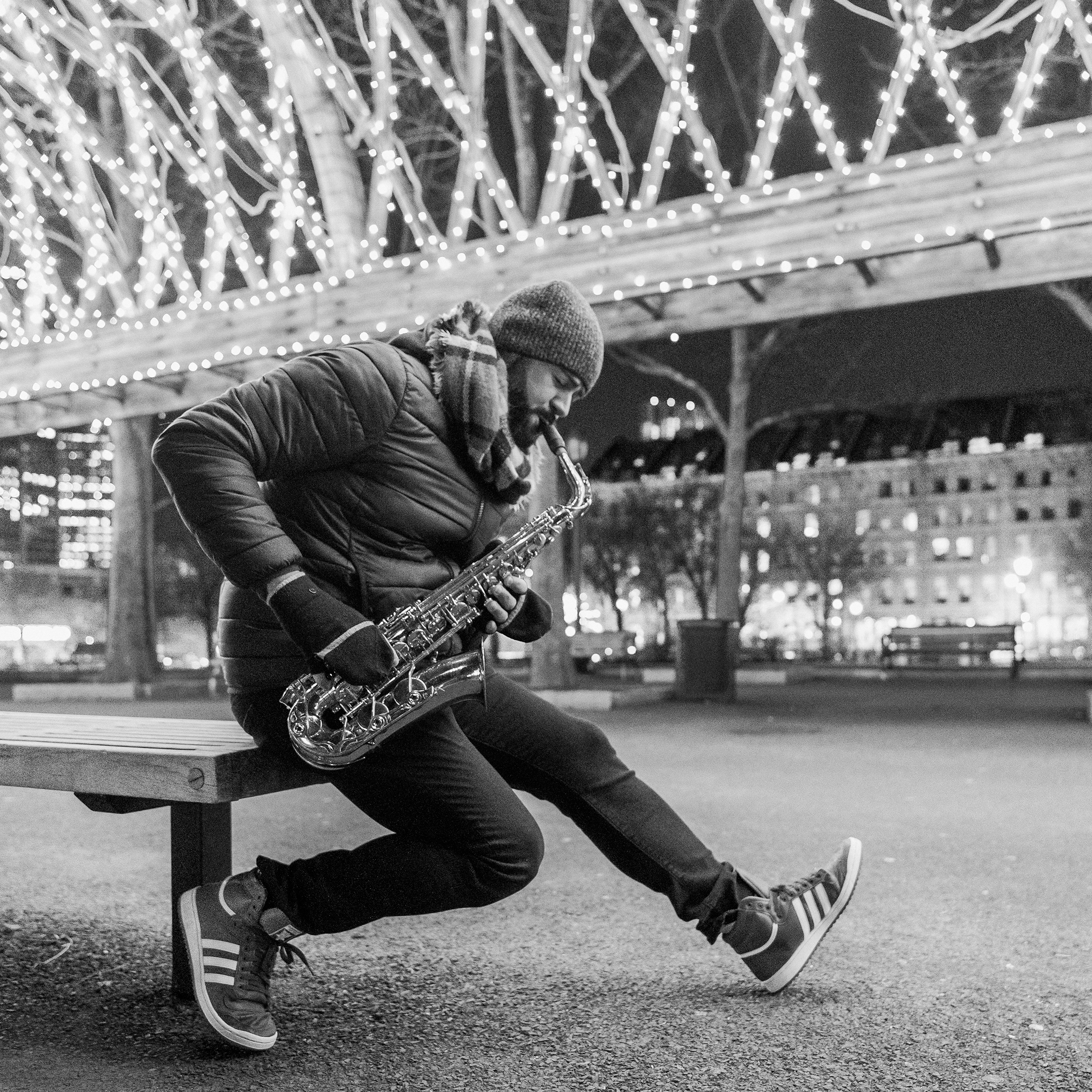 Frank Playing Sax